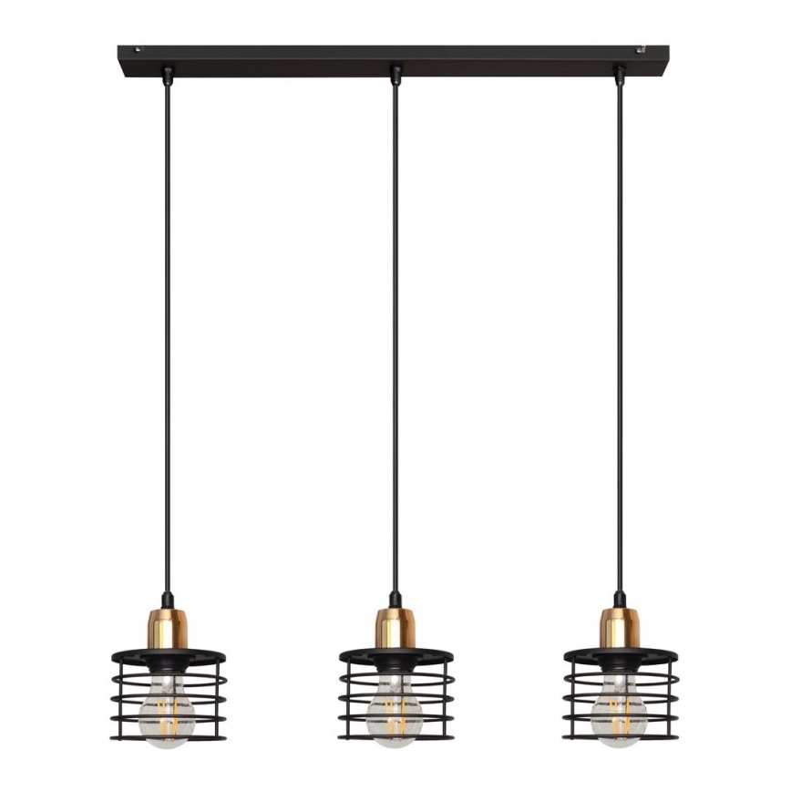 Chandelier on a string EDISON 3xE27/15W/230V
