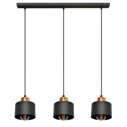 Chandelier on a string EDISON 3xE27/15W/230V