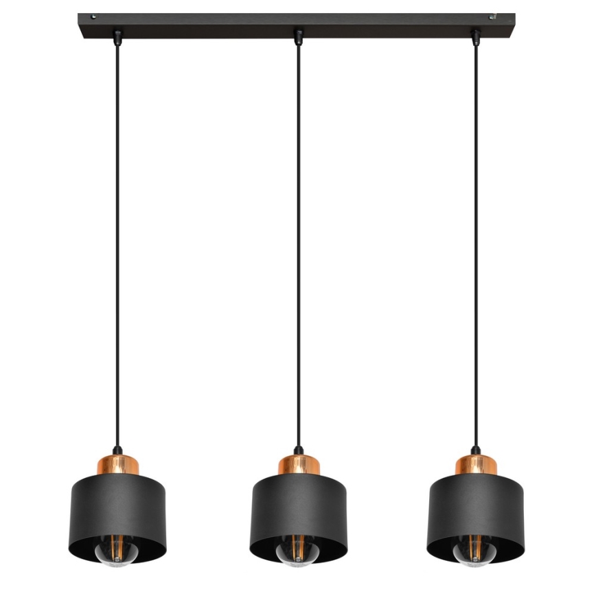Chandelier on a string EDISON 3xE27/15W/230V