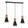 Chandelier on a string EDMON 3xE27/60W/230V black