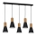 Chandelier on a string EDMON 5xE27/60W/230V black