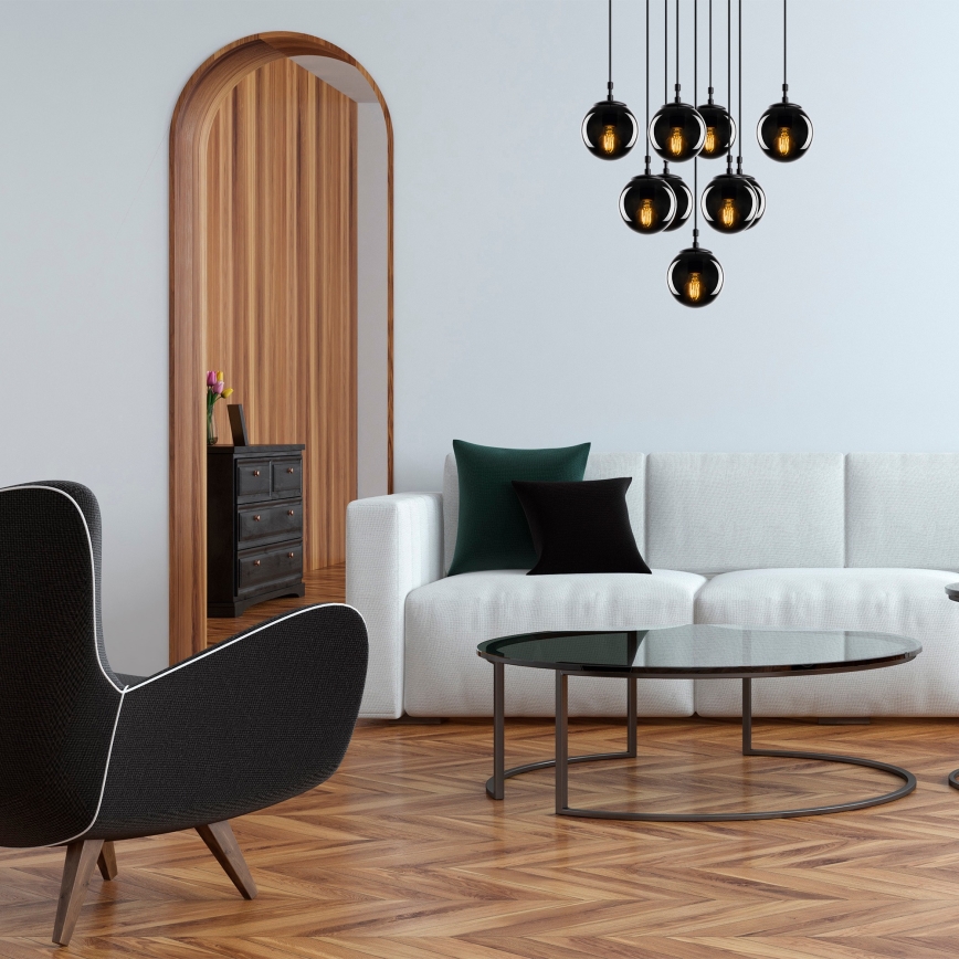 Chandelier on a string EFE 9xE27/40W/230V