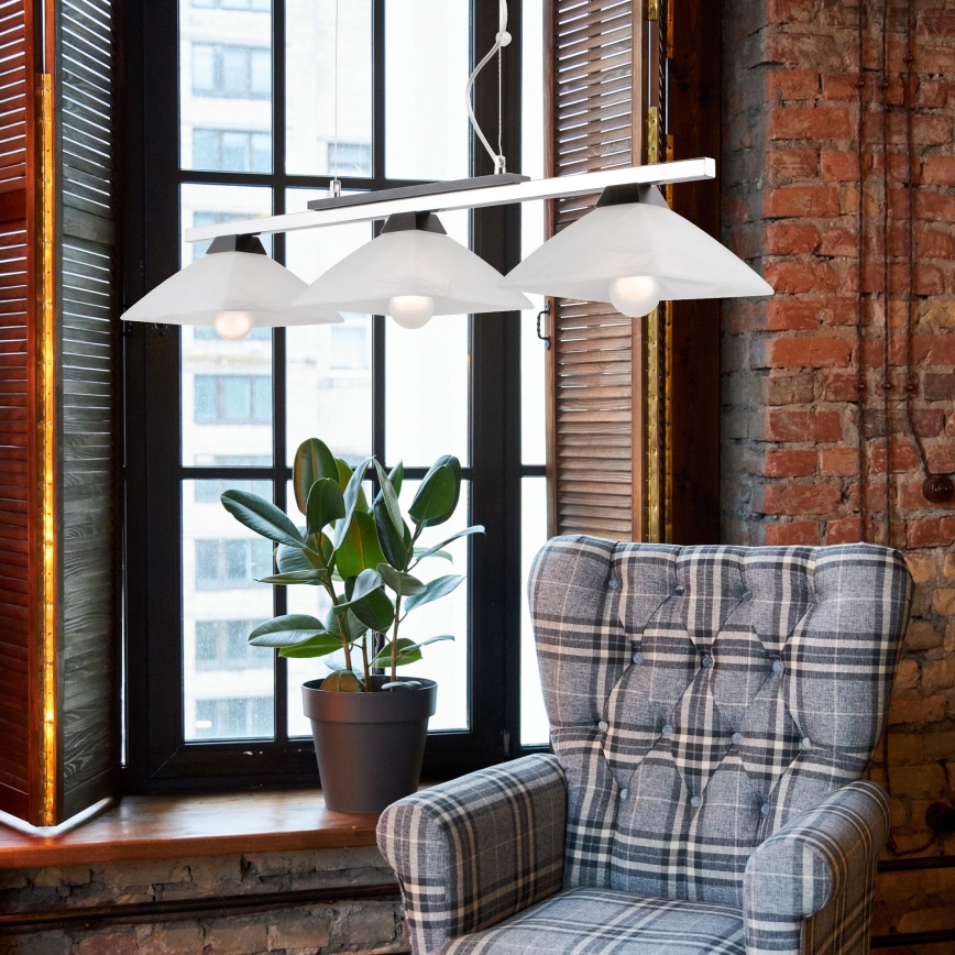 Chandelier on a string ELA 3xE27/60W/230V beech
