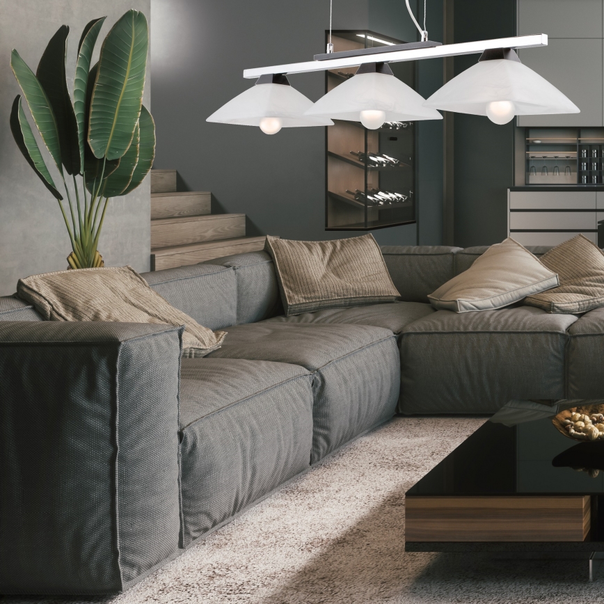 Chandelier on a string ELA 3xE27/60W/230V beech