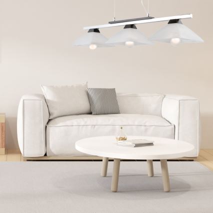 Chandelier on a string ELA 3xE27/60W/230V beech