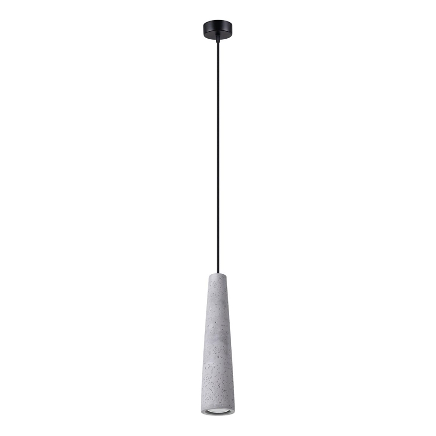 Chandelier on a string ELECTRA 1xGU10/10W/230V concrete/grey
