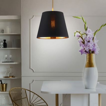 Chandelier on a string ELENA 1xE27/20W/230V black