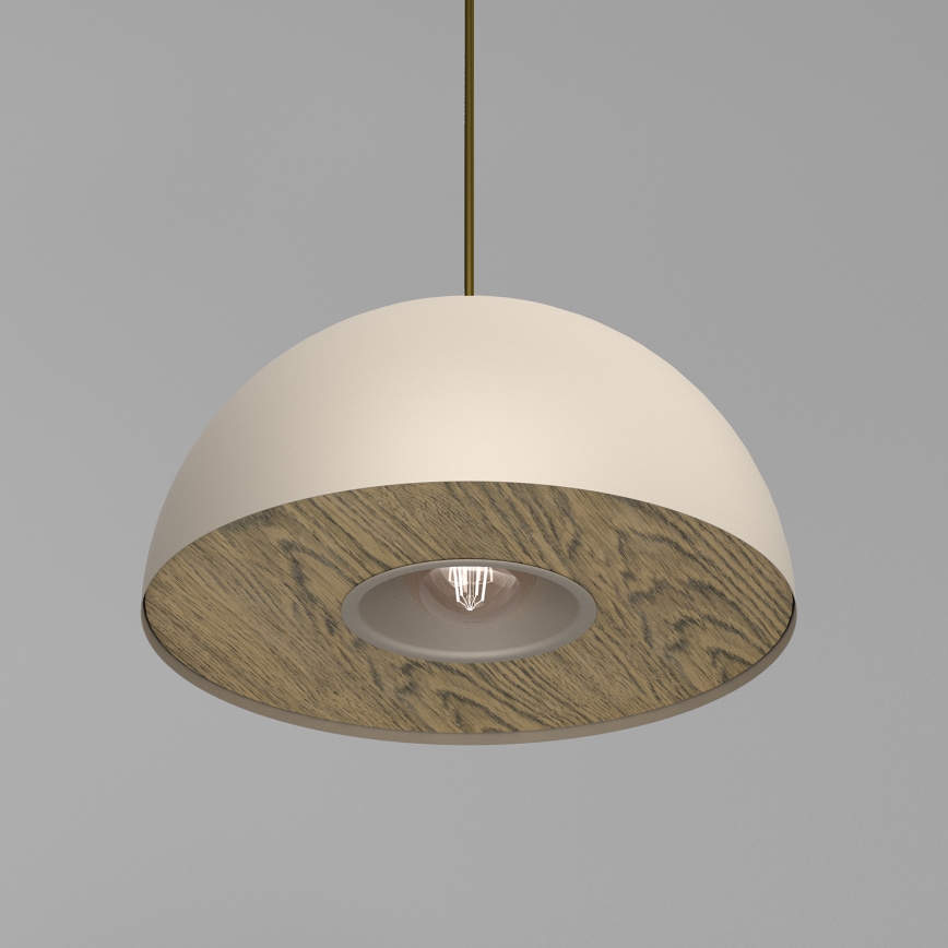 Chandelier on a string ELGUND 1xE27/15W/230V d. 35 cm beige