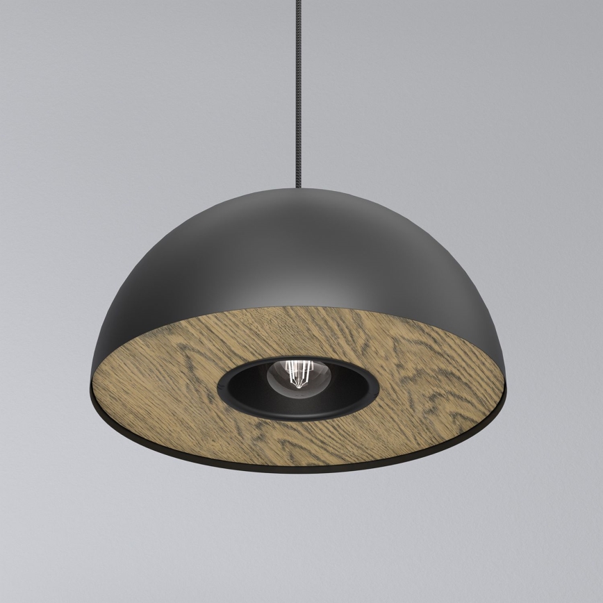 Chandelier on a string ELGUND 1xE27/15W/230V d. 35 cm black