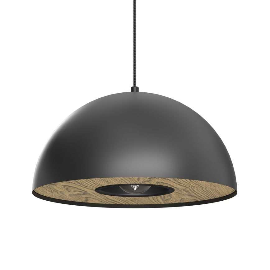 Chandelier on a string ELGUND 1xE27/15W/230V d. 35 cm black