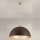 Chandelier on a string ELIANO 1xE27/60W/230V d. 50 cm brown/gold