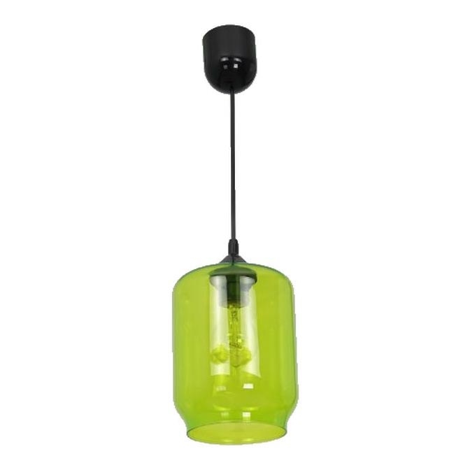 Chandelier on a string ELIAS 1xE27/60W/230V green