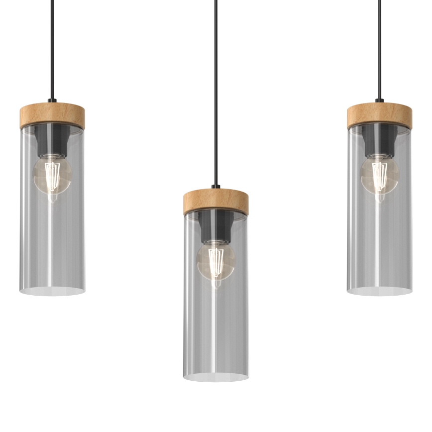 Chandelier on a string ELICA 3xE27/60W/230V