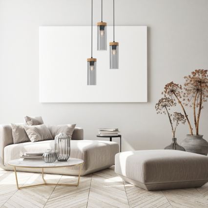 Chandelier on a string ELICA 3xE27/60W/230V