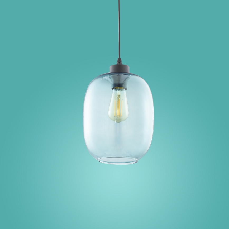 Chandelier on a string ELIO 1xE27/15W/230V blue