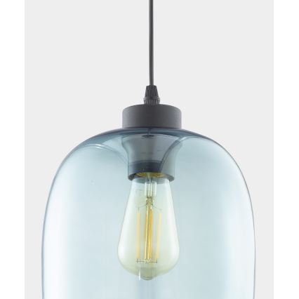Chandelier on a string ELIO 1xE27/15W/230V blue