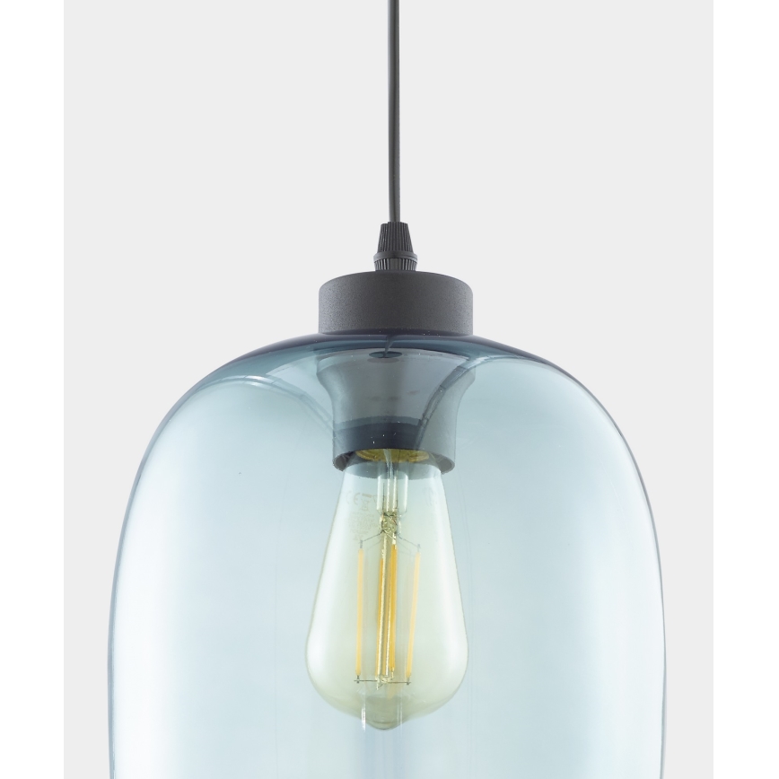 Chandelier on a string ELIO 1xE27/15W/230V blue