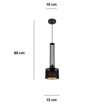 Chandelier on a string ELIS 1xE27/60W/230V d. 15 cm