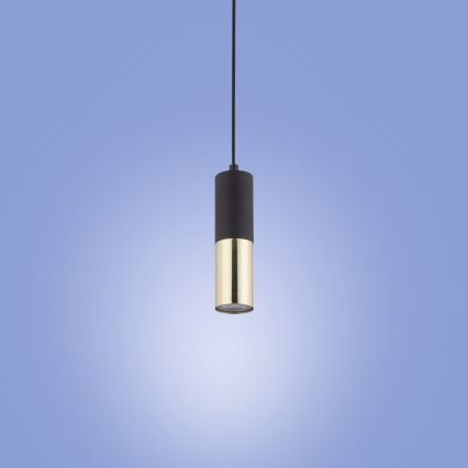 Chandelier on a string ELIT 1xGU10/10W/230V black