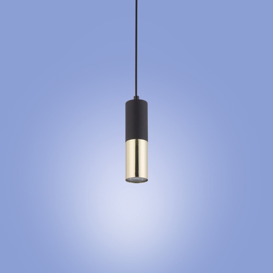 Chandelier on a string ELIT 1xGU10/10W/230V black