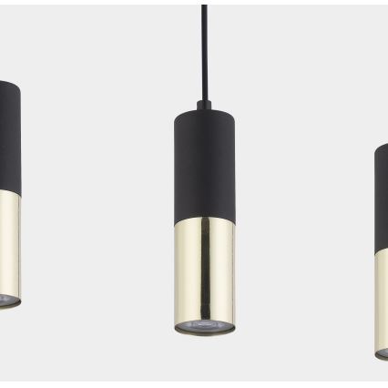 Chandelier on a string ELIT 6xGU10/10W/230V black