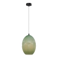 Chandelier on a string ELLIPTIC 1xE27/11W/230V green
