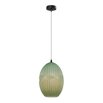 Chandelier on a string ELLIPTIC 1xE27/11W/230V green