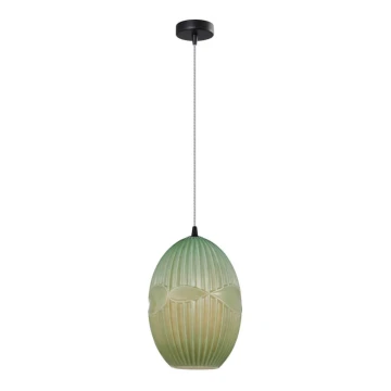 Chandelier on a string ELLIPTIC 1xE27/11W/230V green