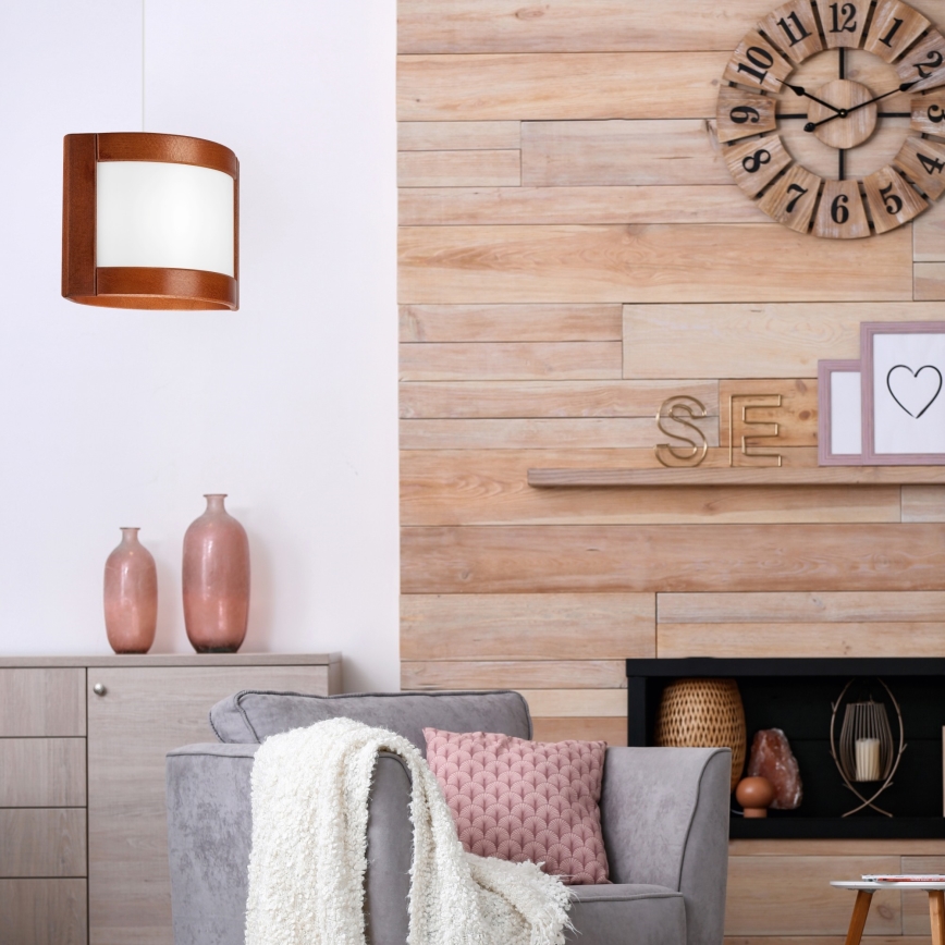 Chandelier on a string ELODIE 1xE27/60W/230V oak