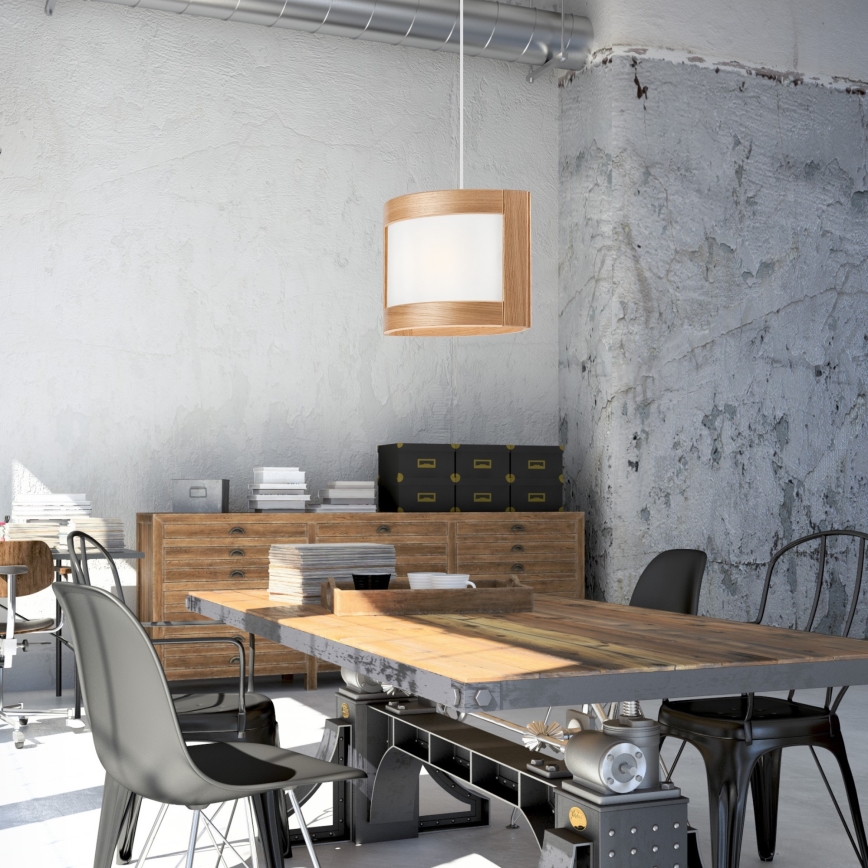Chandelier on a string ELODIE 1xE27/60W/230V oak