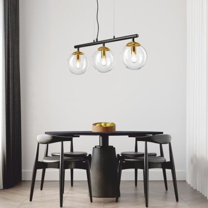 Chandelier on a string ELOISE 3xE14/15W/230V