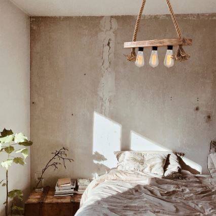 Chandelier on a string EREBOS 3xE27/40W/230V