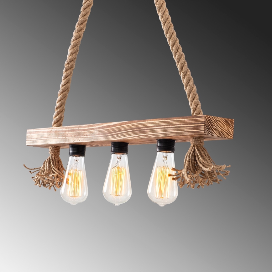 Chandelier on a string EREBOS 3xE27/40W/230V