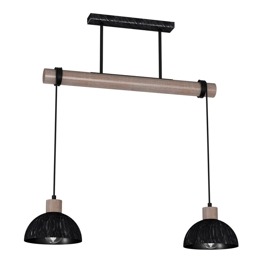 Chandelier on a string ERIK 2xE27/60W/230V brown/black