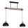 Chandelier on a string ERIK 2xE27/60W/230V brown/black