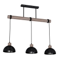 Chandelier on a string ERIK 3xE27/60W/230V brown/black