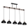 Chandelier on a string ERIK 5xE27/60W/230V brown/black
