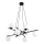 Chandelier on a string ESSA 8xE14/10W/230V black/white