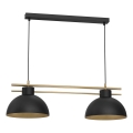 Chandelier on a string ESTATE 2xE27/15W/230V black