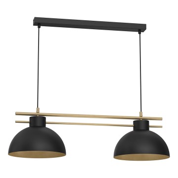 Chandelier on a string ESTATE 2xE27/15W/230V black