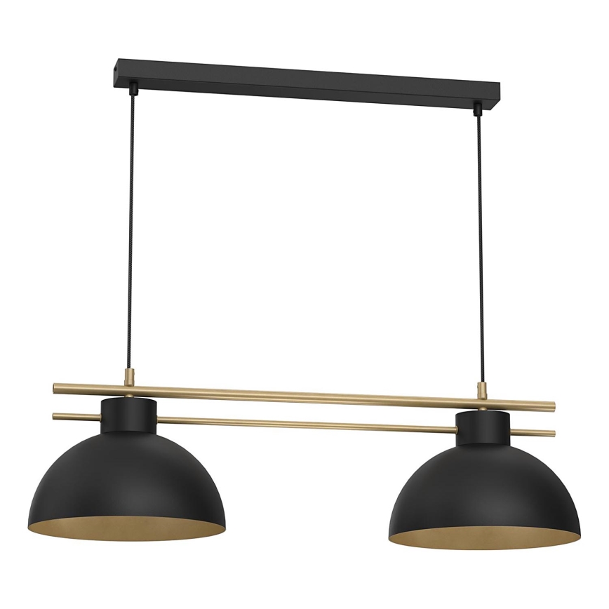 Chandelier on a string ESTATE 2xE27/15W/230V black
