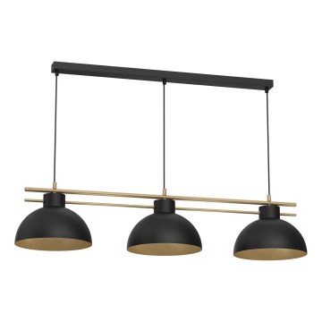 Chandelier on a string ESTATE 3xE27/15W/230V black