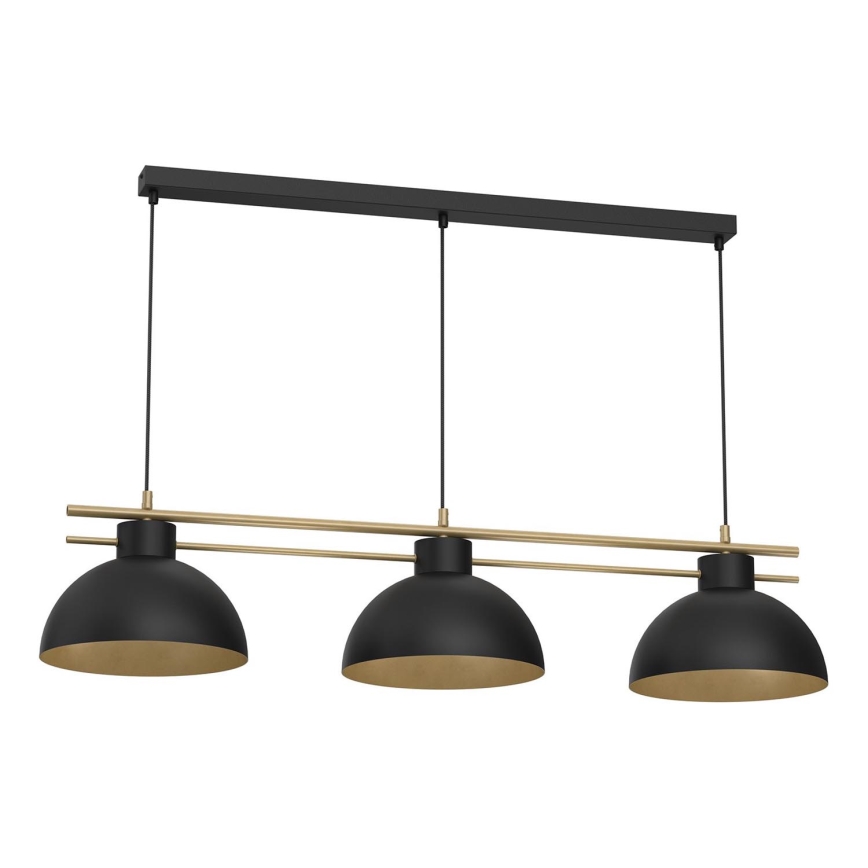 Chandelier on a string ESTATE 3xE27/15W/230V black