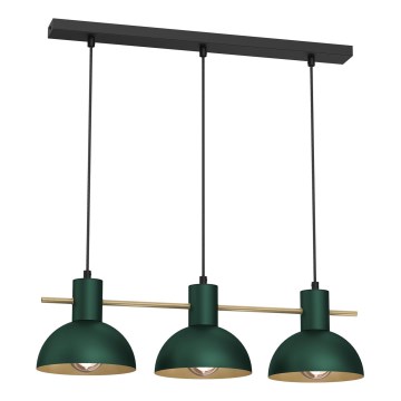 Chandelier on a string ESTATE MINI 3xE27/15W/230V green