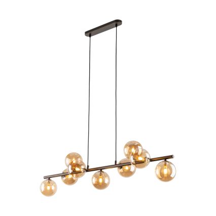 Chandelier on a string ESTERA 9xG9/6W/230V brown/smoky beige