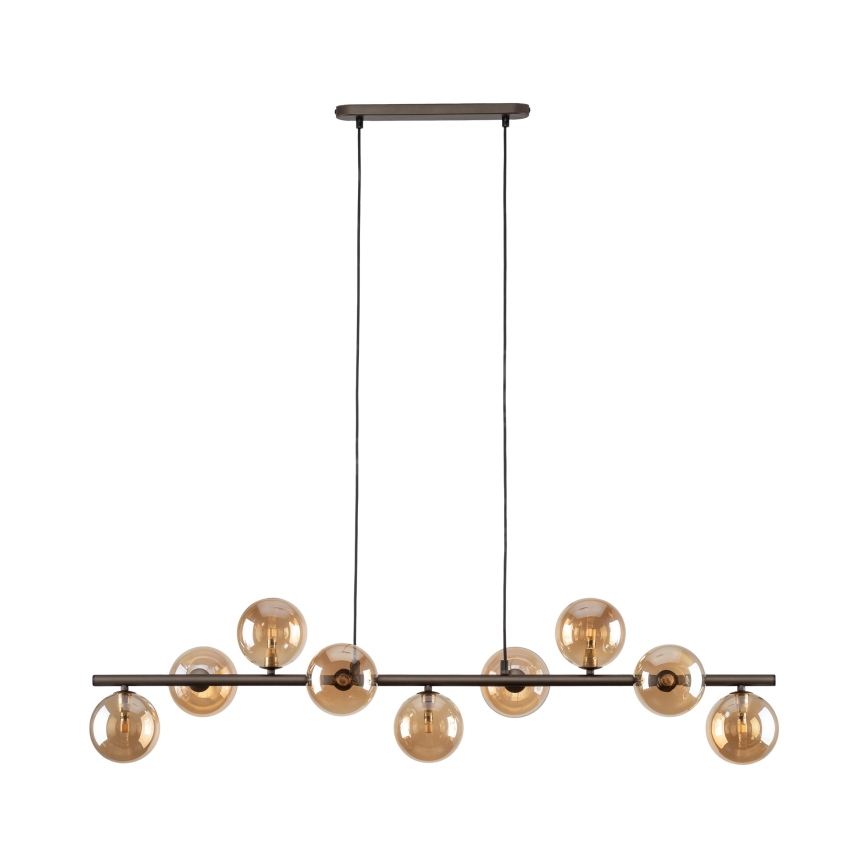 Chandelier on a string ESTERA 9xG9/6W/230V brown/smoky beige