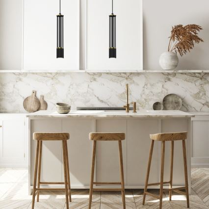Chandelier on a string ESTILO 1xGU10/40W/230V black