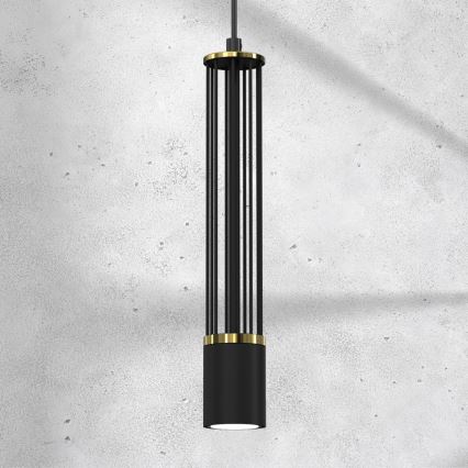 Chandelier on a string ESTILO 1xGU10/40W/230V black