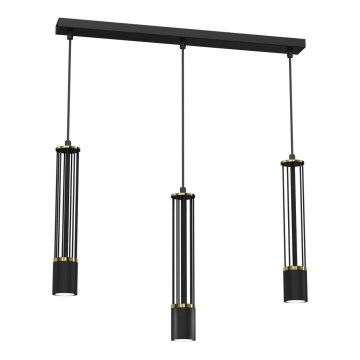 Chandelier on a string ESTILO 3xGU10/40W/230V black
