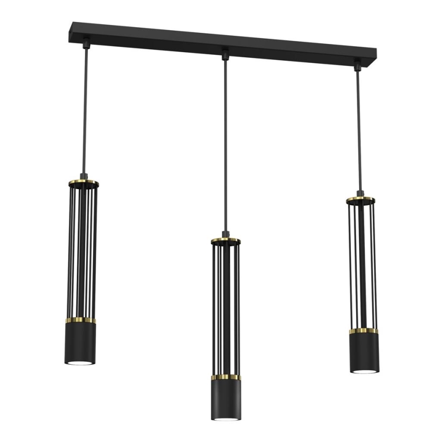 Chandelier on a string ESTILO 3xGU10/40W/230V black